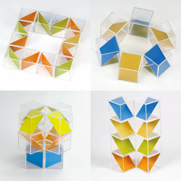 Vzorované boxy "Průhledné" - hra na prostorovou představivost
