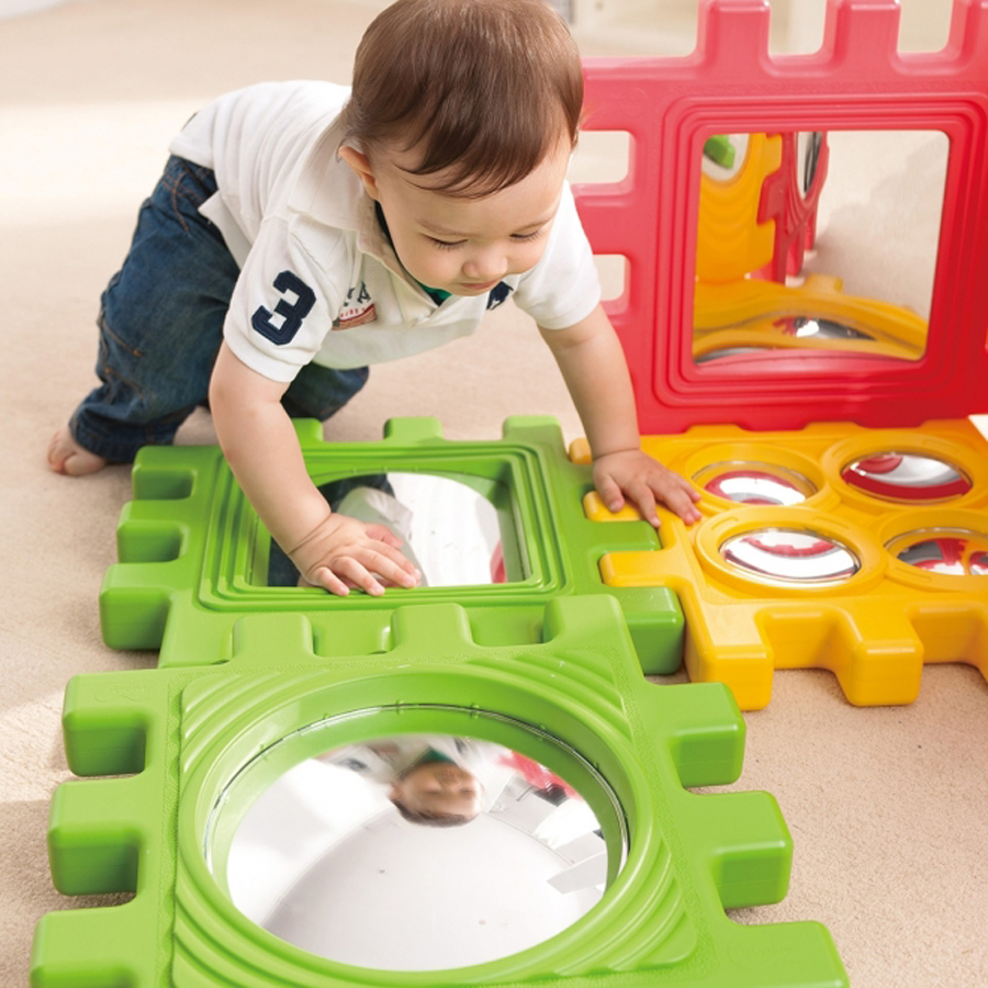 Zrcadlová krychle - velká stavebnice pro děti s optickými klamy