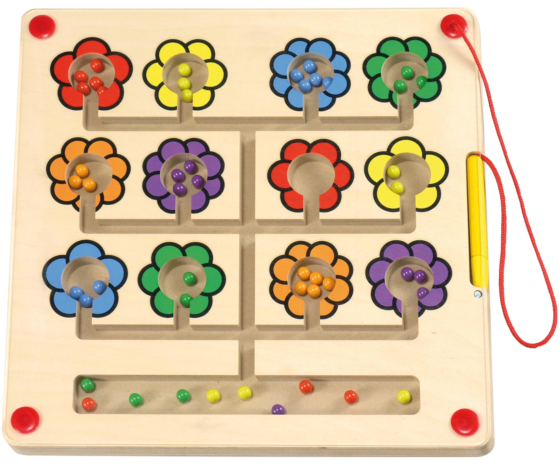 Magnetická hra “Květiny“ - hra s barvami a jemnou motorikou