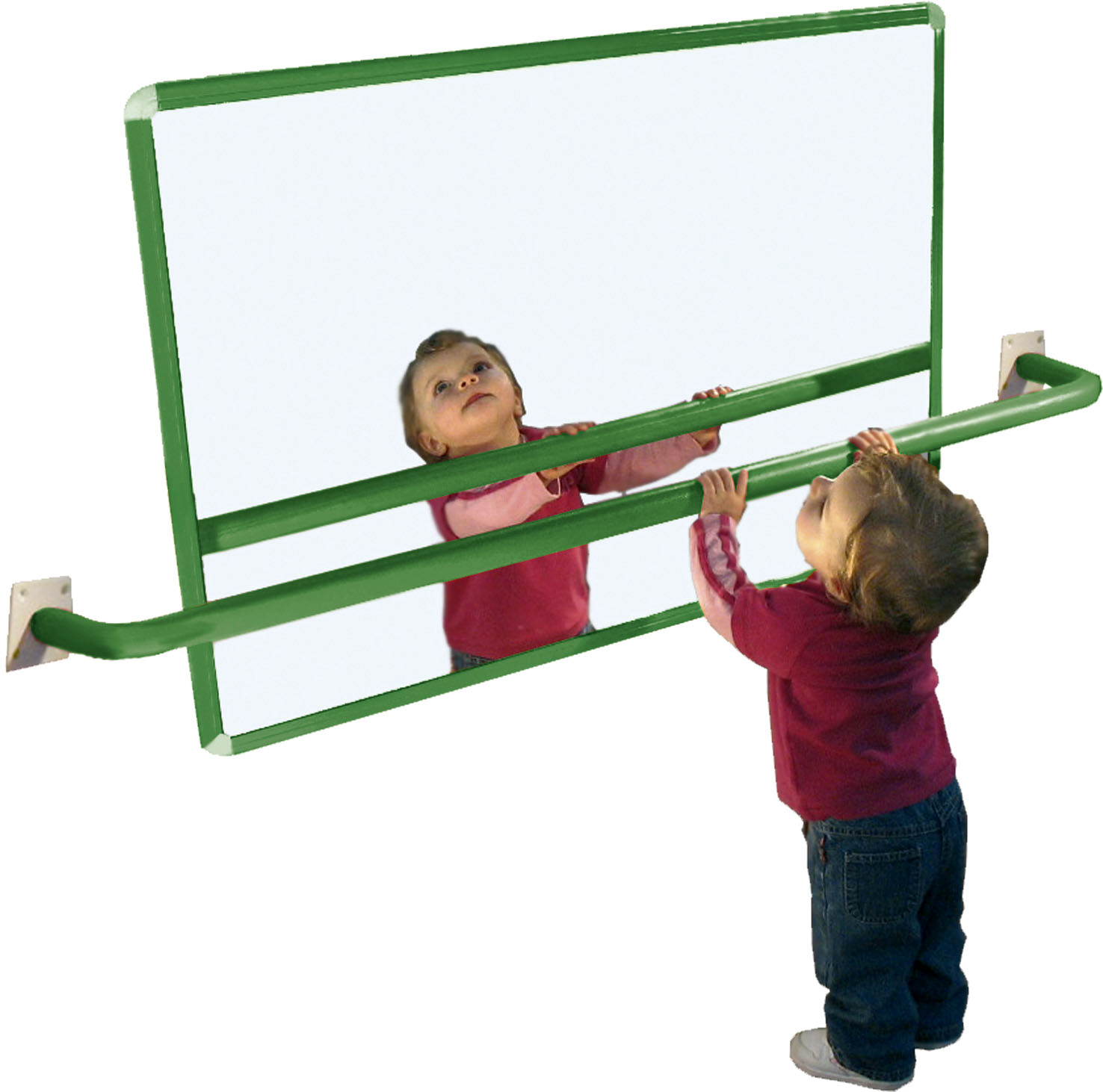 Nerozbitné zrcadlo - dětské zrcadlo s hliníkovým rámem