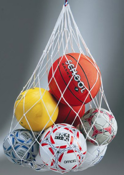  Síťka na míče - pro uskladnění a přenášení až 12 míčů