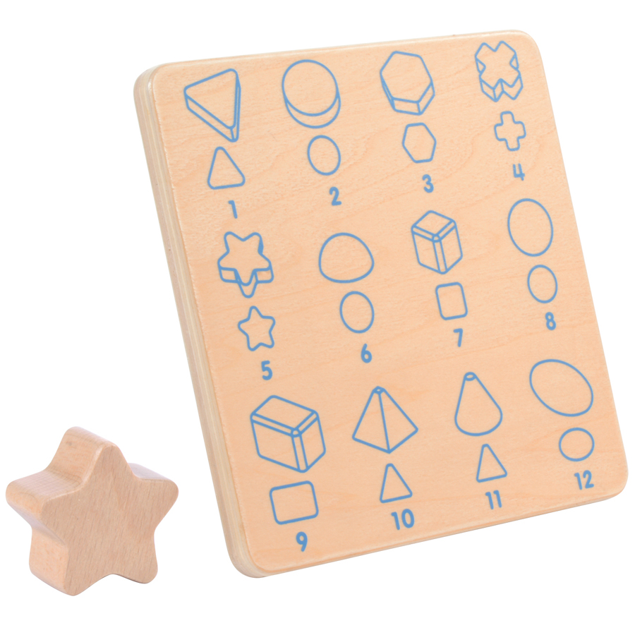  Geometrické tvary - hra na rozpoznávání a přiřazování tvarů